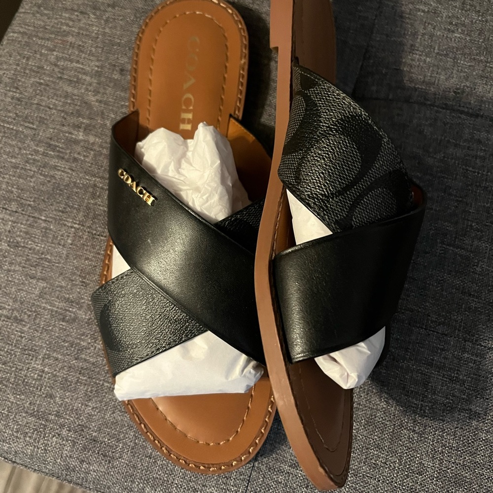Coach Hilda Leather Sandals